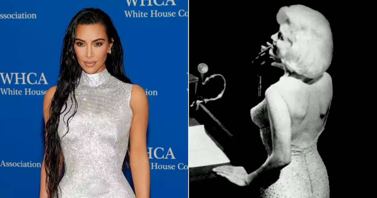 Fans Think Kim Kardashian Will Wear This Famous Marilyn Monroe Dress to the Met Gala