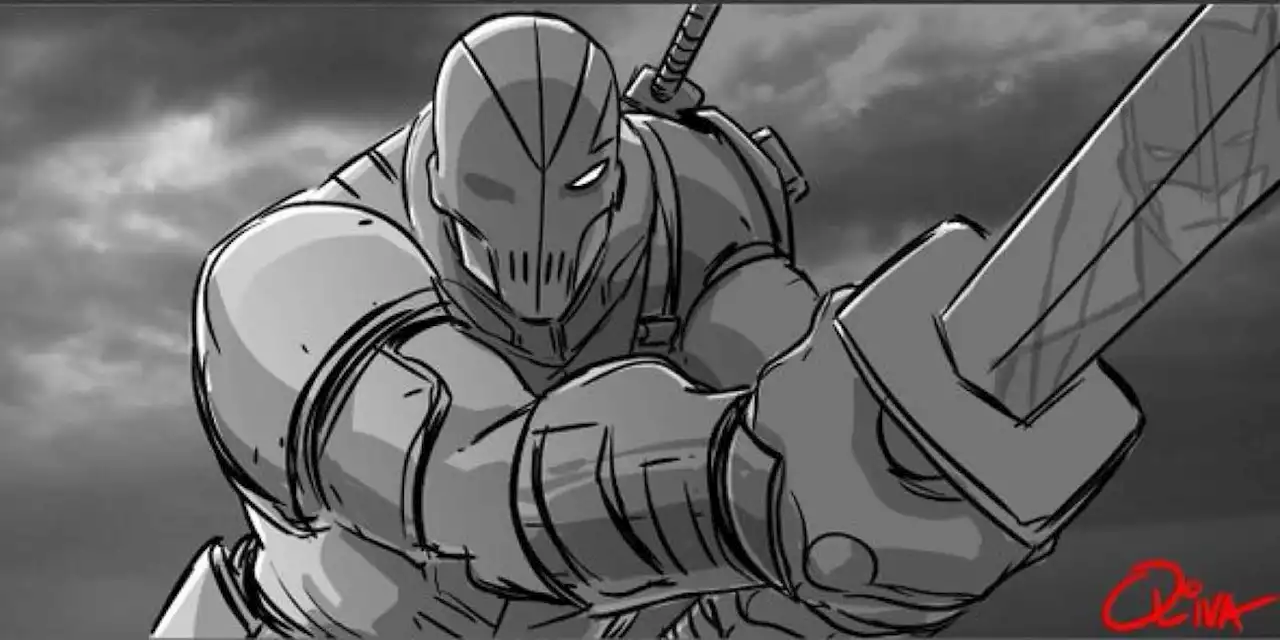 Justice League Storyboard Artist Shares Concept Art Of DCEU Deathstroke