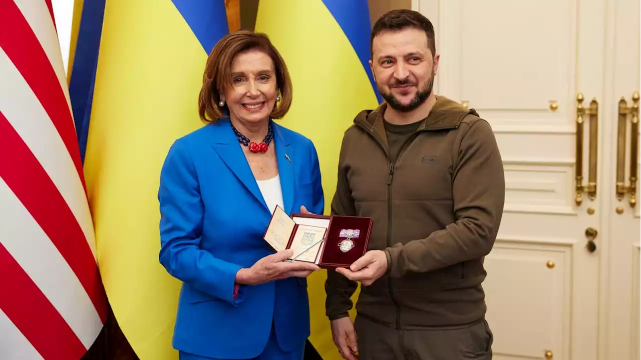 Nancy Pelosi Makes Secret Trip to Kyiv to Show Support to Volodymyr Zelensky