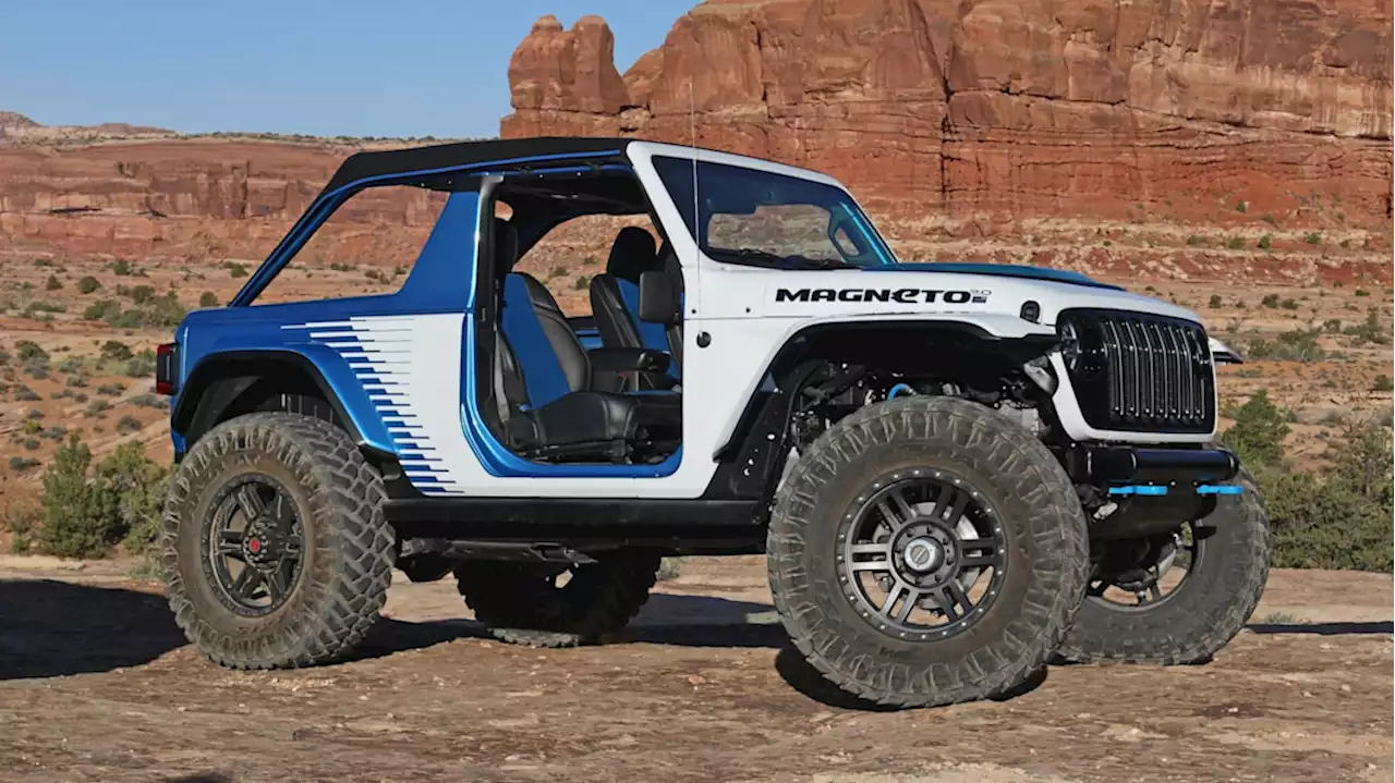 Jeep Magneto 2.0 Concept Drive | It's a manual EV! Cool?