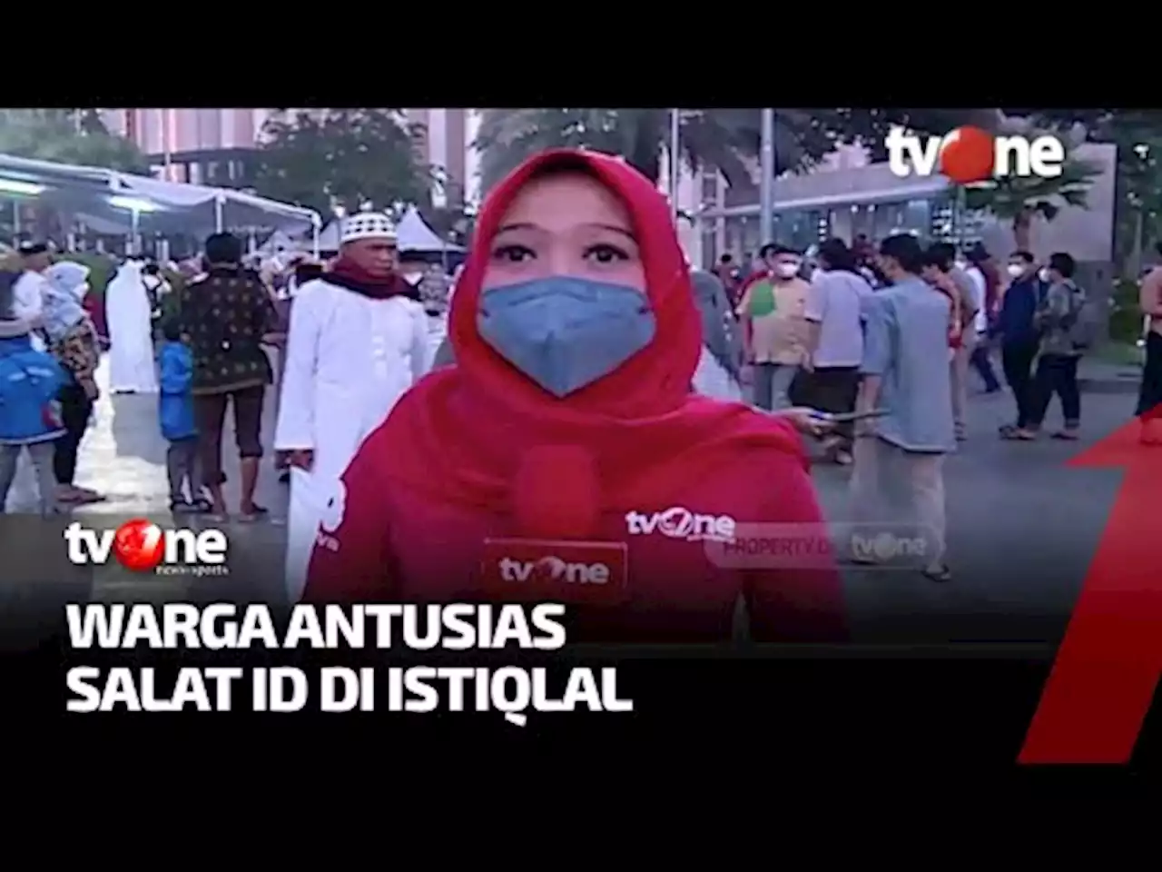 Warga Jakarta Banjiri Masjid Istiqlal untuk Menunaikan Ibadah Shalat Idul Fitri | Kabar Pagi tvOne - tvOne