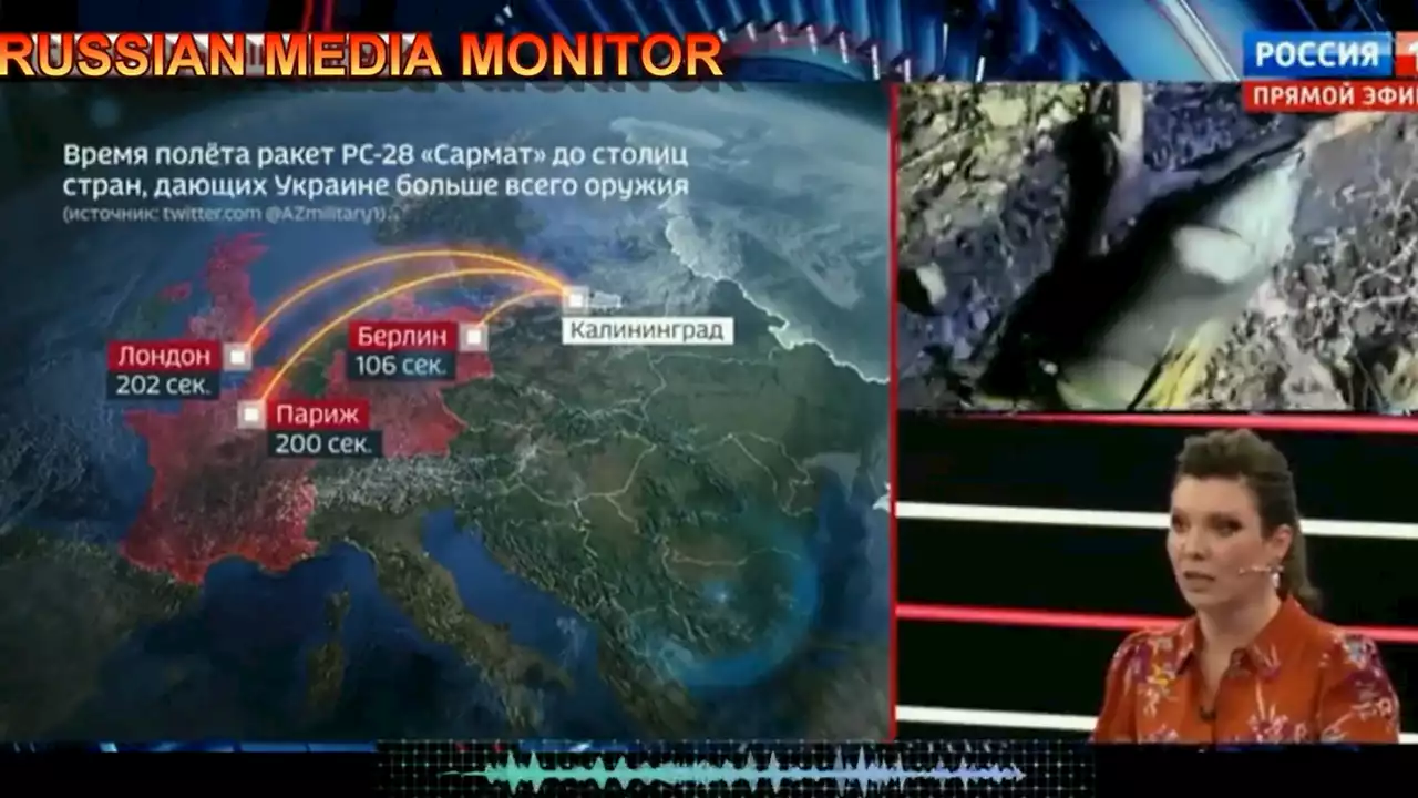 Russia, la tv di Stato simula l’attacco con la bomba atomica all’Europa