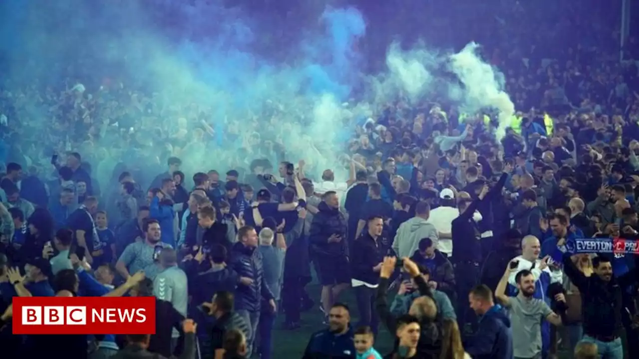 Seven men arrested over Everton post-match disorder