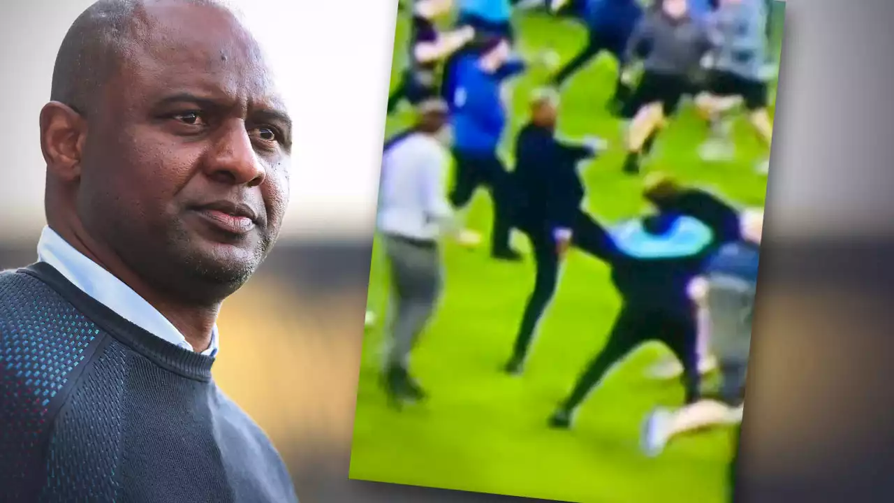 Premier League: Crystal-Palace-Trainer Patrick Vieira tritt Platzstürmer!