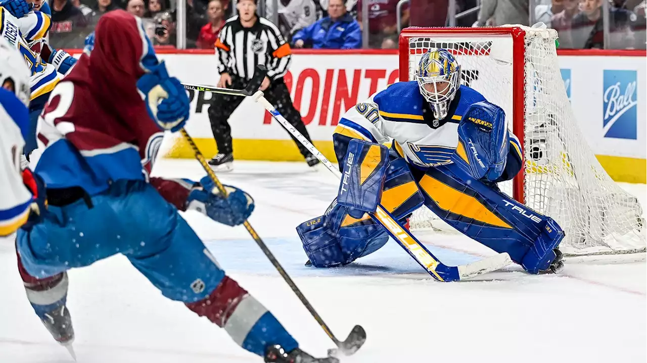 Jordan Binnington Makes 30 Saves As Avalanche Fall To Blues In Game 2