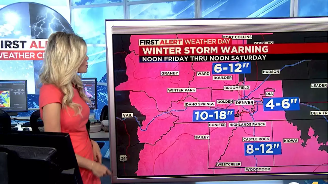 Rain And Snow Coming: Denver Will Be Under A Winter Storm Warning For 24 Hours Starting Noon Friday