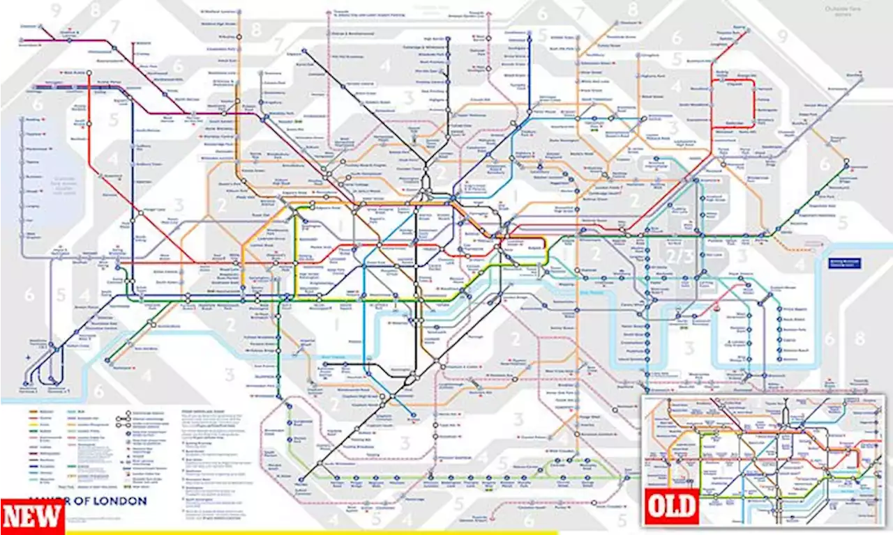 New London Tube map is released including the Elizabeth line