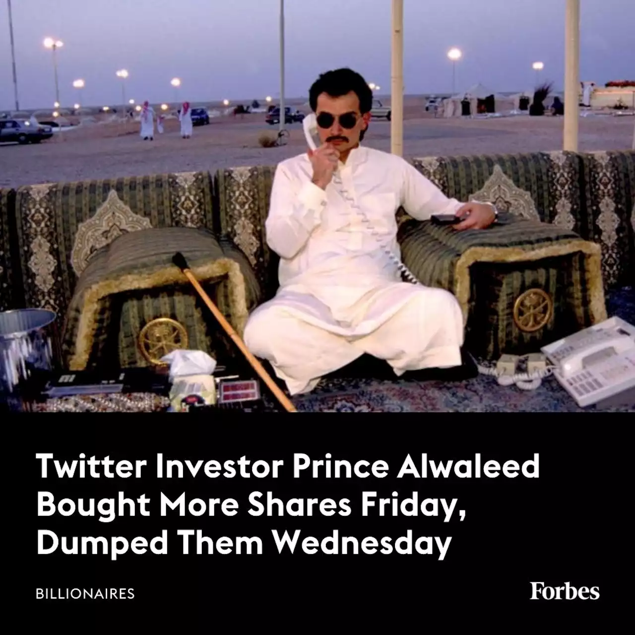 Twitter Investor Prince Alwaleed Bought More Shares Friday, Dumped Them Wednesday