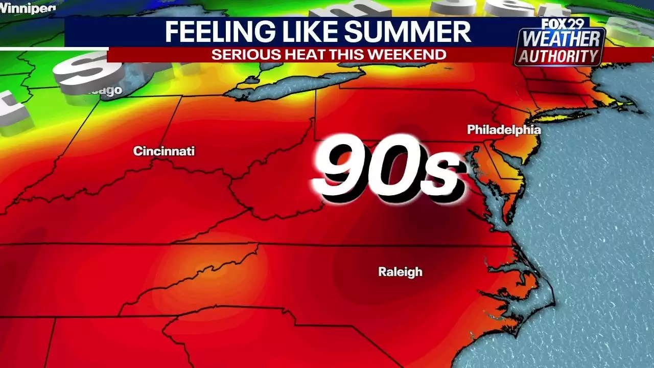 Record-breaking heat builds Friday, weekend highs in the 90s