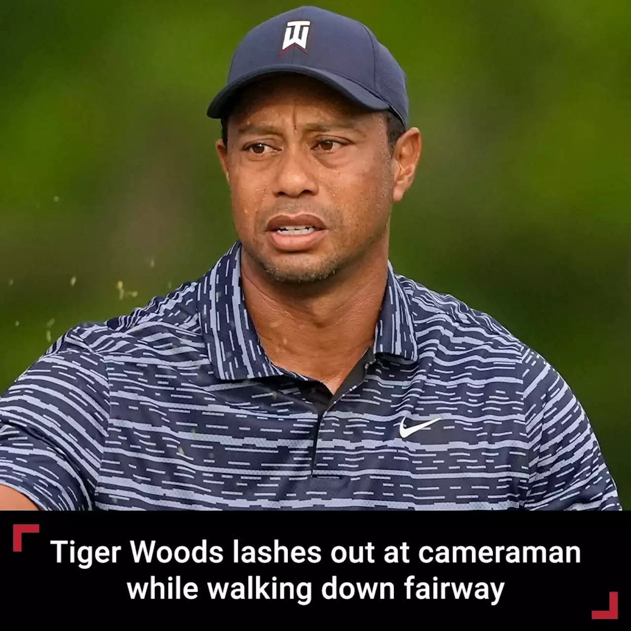 PGA Championship: Tiger Woods asks cameraman to 'back off' while walking down fairway