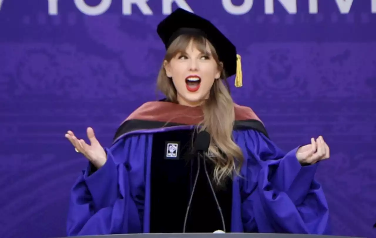 Taylor Swift's empowering graduation speech as she's given degree from NYU