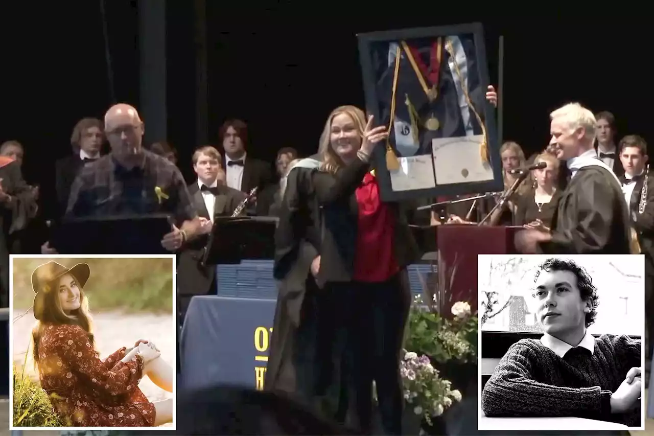 Oxford HS students killed in mass shooting honored during emotional graduation ceremony