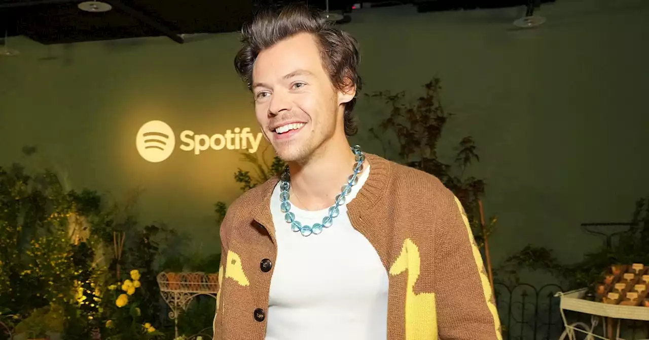 Harry Styles Celebrates His New Album in a Custom Duck-Stitched Cardigan