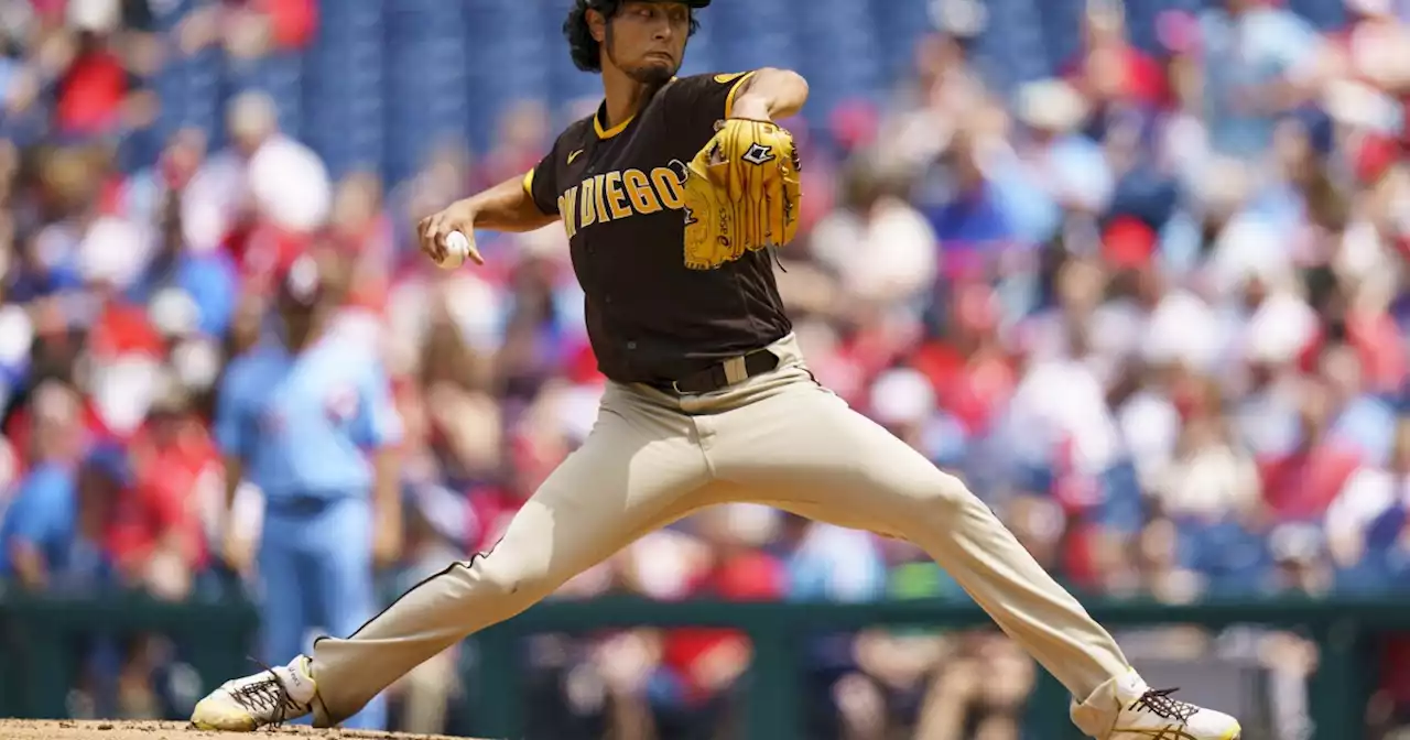 Padres win series against Phillies behind Darvish, just enough offense