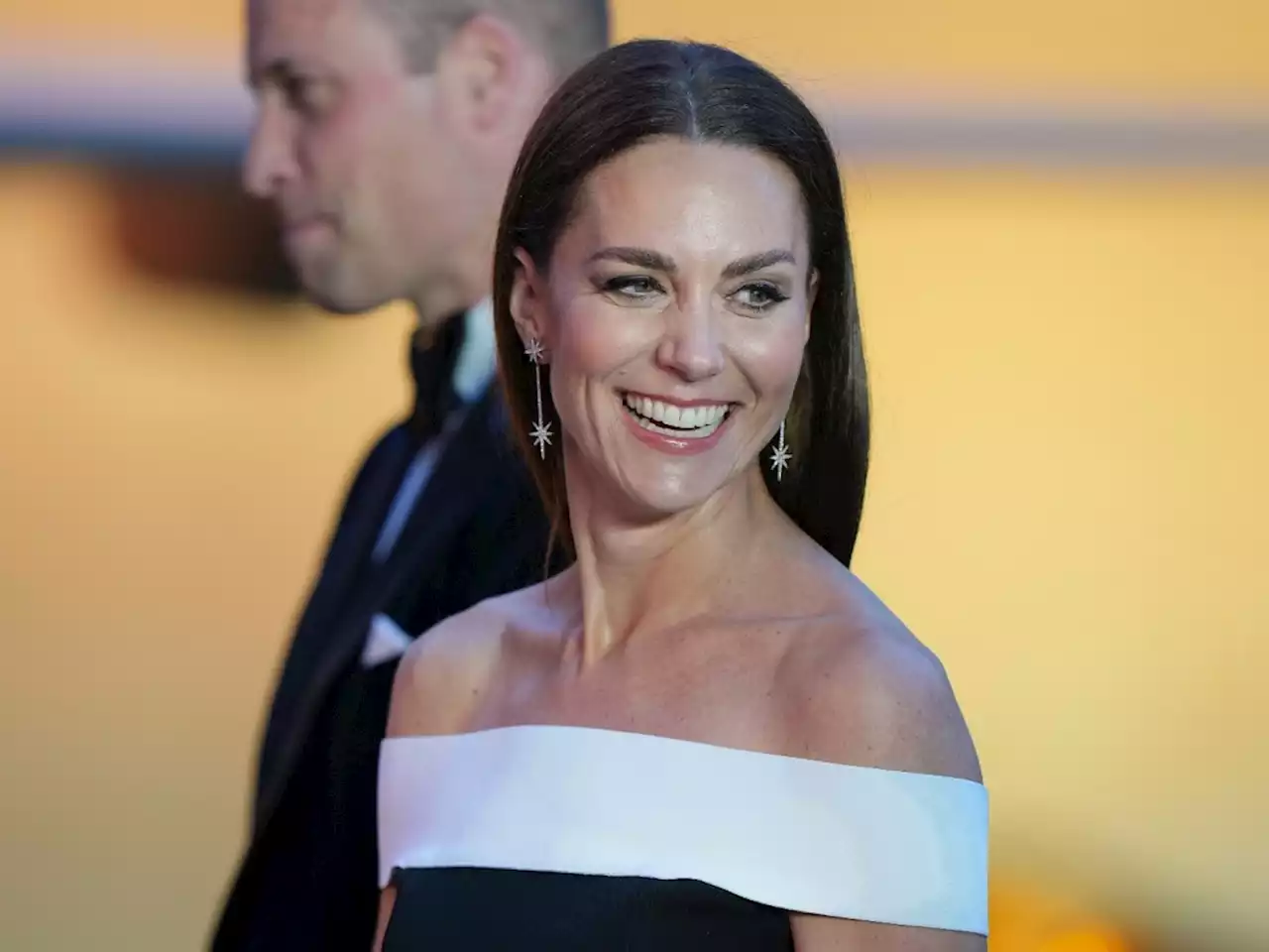 Kate Middleton Stunned in an Off-The-Shoulder Gown at the 'Top Gun: Maverick' Premiere Alongside Tom Cruise