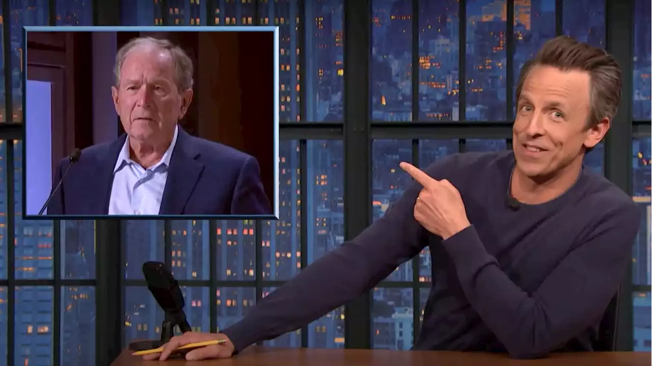 Seth Meyers Unloads on ‘War Criminal’ George W. Bush