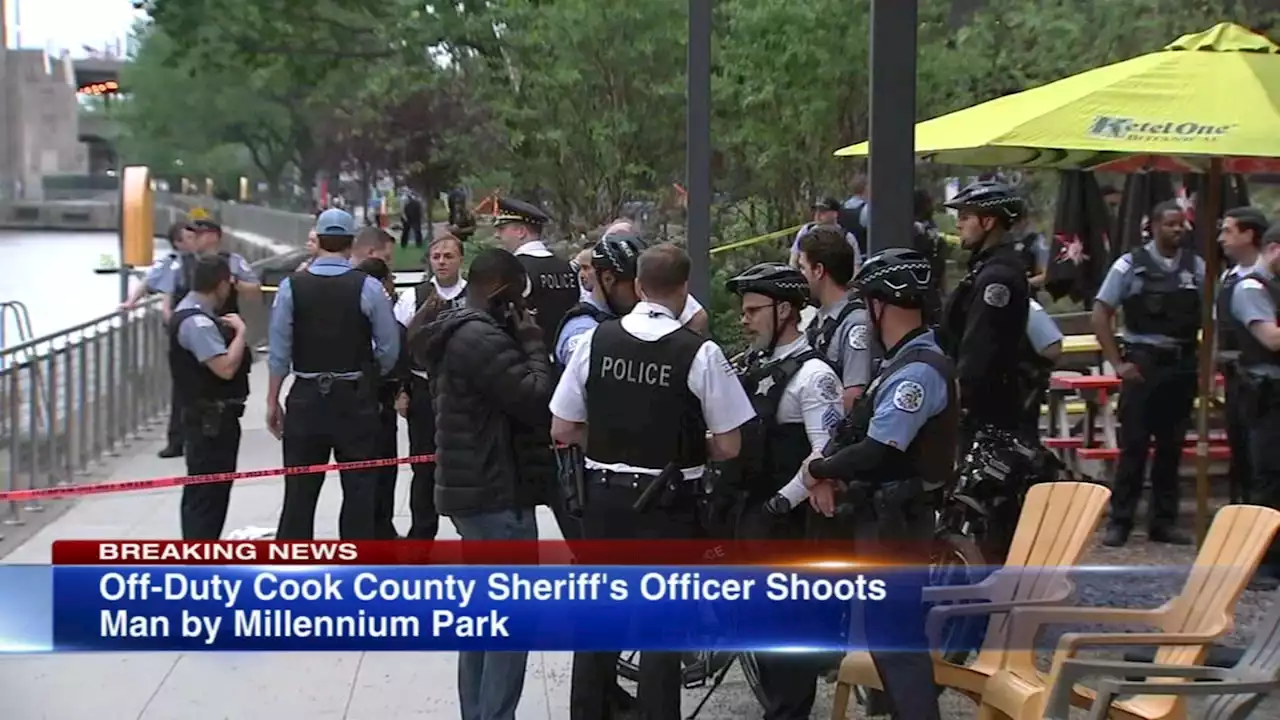 Off-duty sheriff's officer working as security guard shoots man in buttocks at Millennium Park