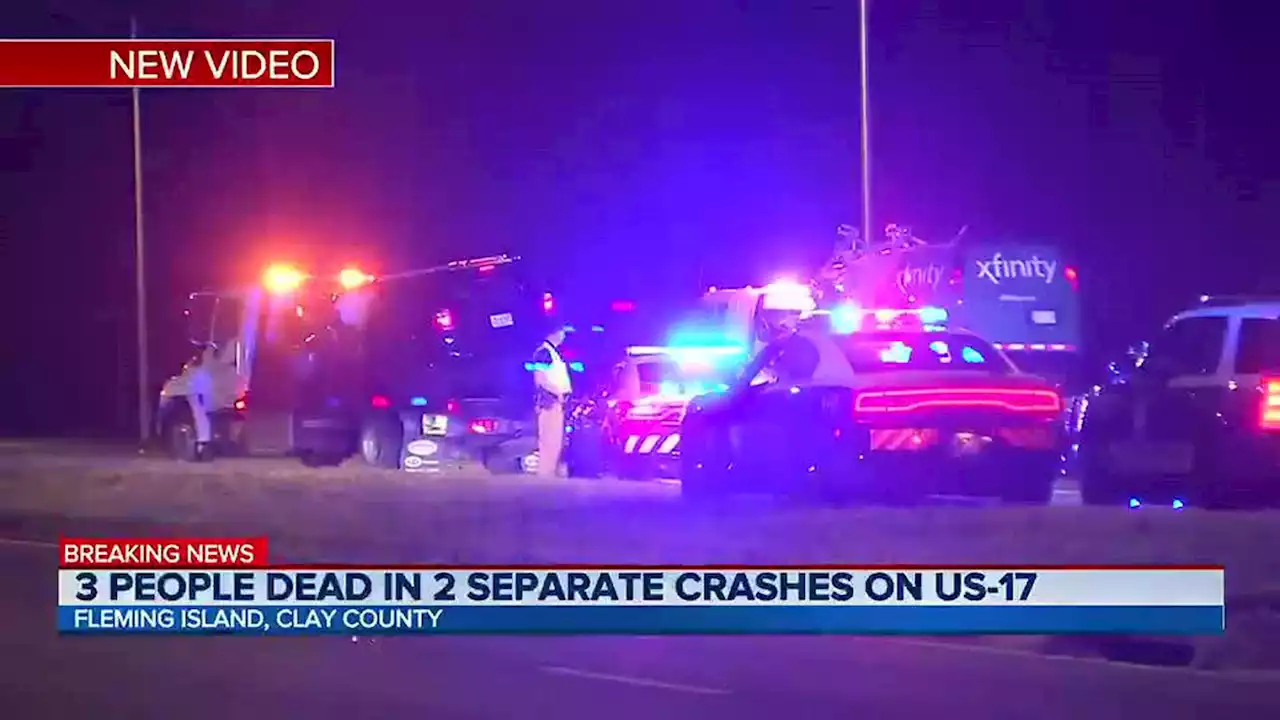 FHP: Three killed in two separate deadly crashes in Clay County on US-17 North