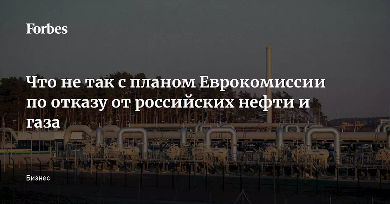 Что не так с планом Еврокомиссии по отказу от российских нефти и газа