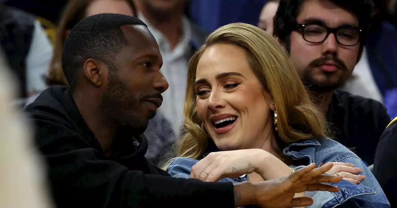 Adele and Rich Paul cosy up at basketball game after 'moving in together'