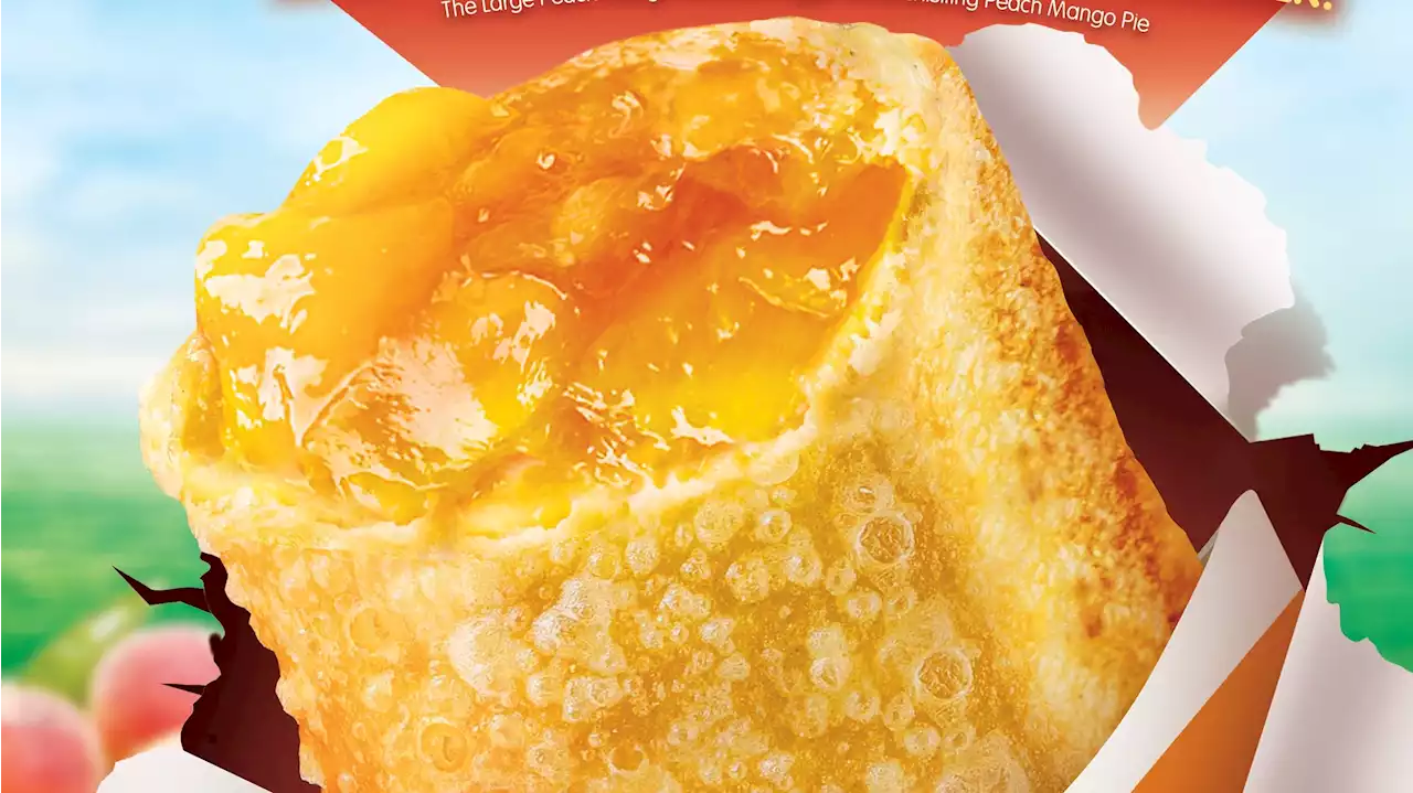 Size matters! We compare Jollibee's new Large Peach Mango Pie to everyday objects