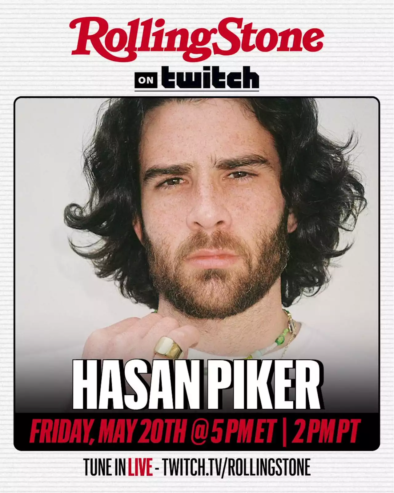 HASAN PIKER has a spirited chat with RS Senior Political Editor Patrick Reis | Creators Issue - rollingstone on Twitch