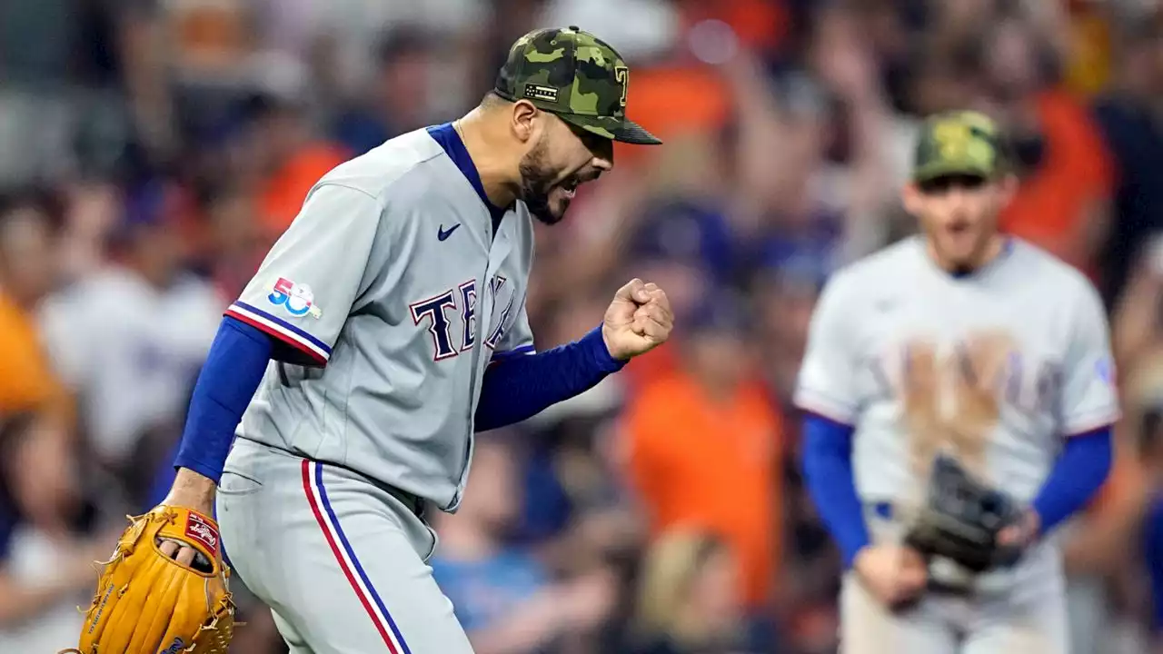 Pérez throws 1st shutout since 2014, Texas blanks Astros 3-0