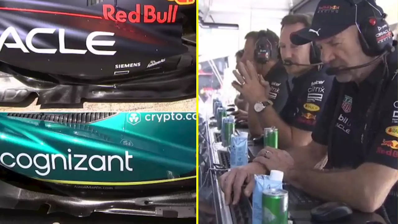 Christian Horner drinks green Red Bull in hilarious dig at Aston Martin 'imitation'