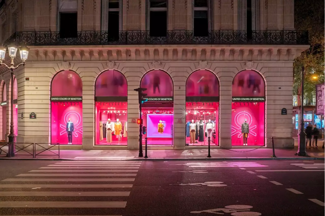 Benetton Reopens Paris Flagship With ‘Pink Box’ Concept