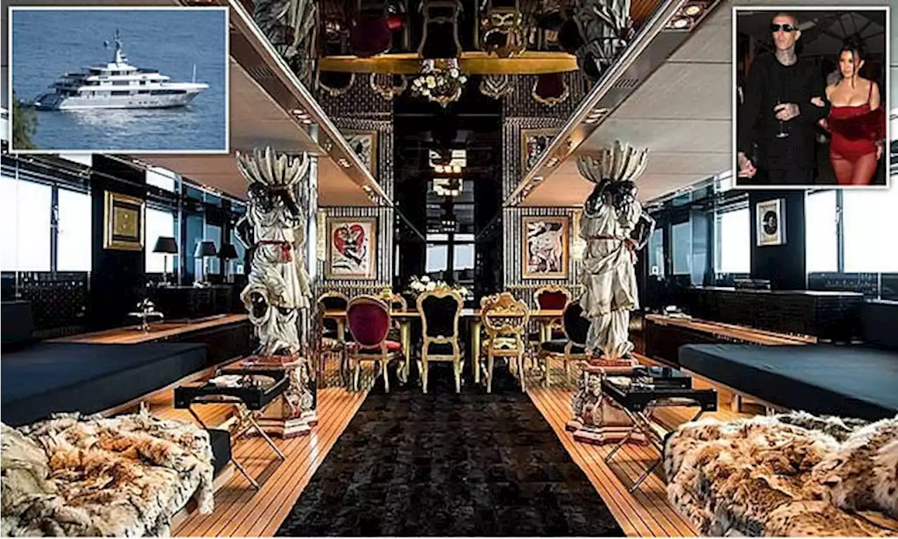 Inside Kourtney Kardashian and Travis Barker's $14.2m wedding yacht