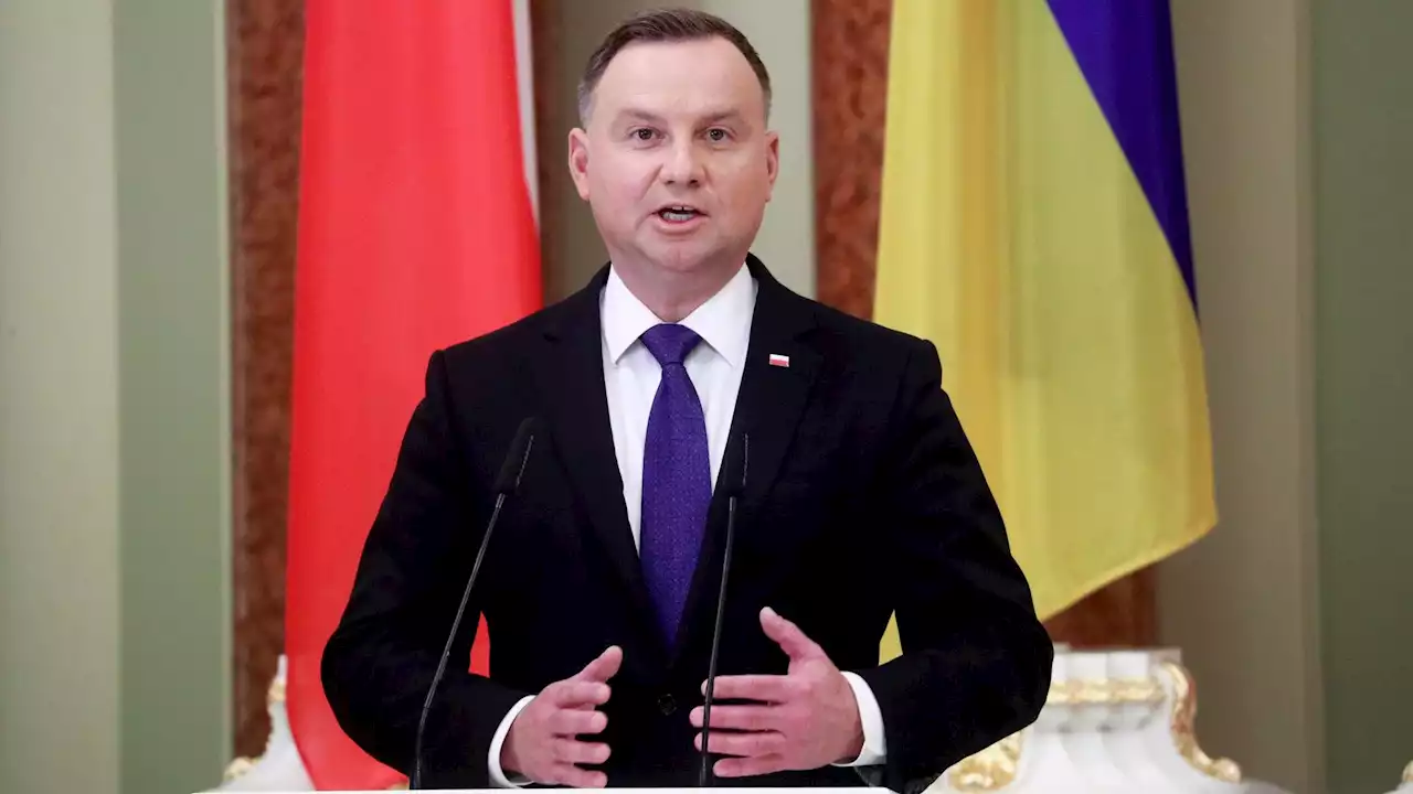 Ukraine - Polnischer Präsident Duda hält Rede im Parlament in Kiew