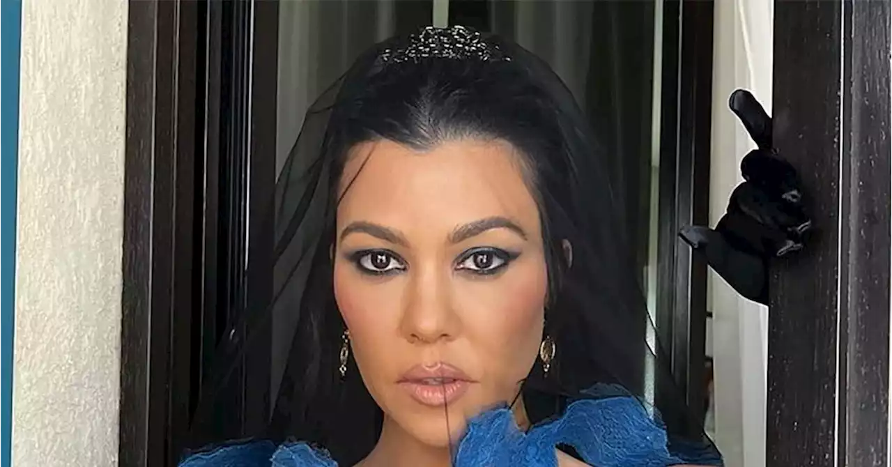 See First Photo of Kourtney Kardashian in Her Wedding Dress, Courtesy of Alabama Barker - E! Online