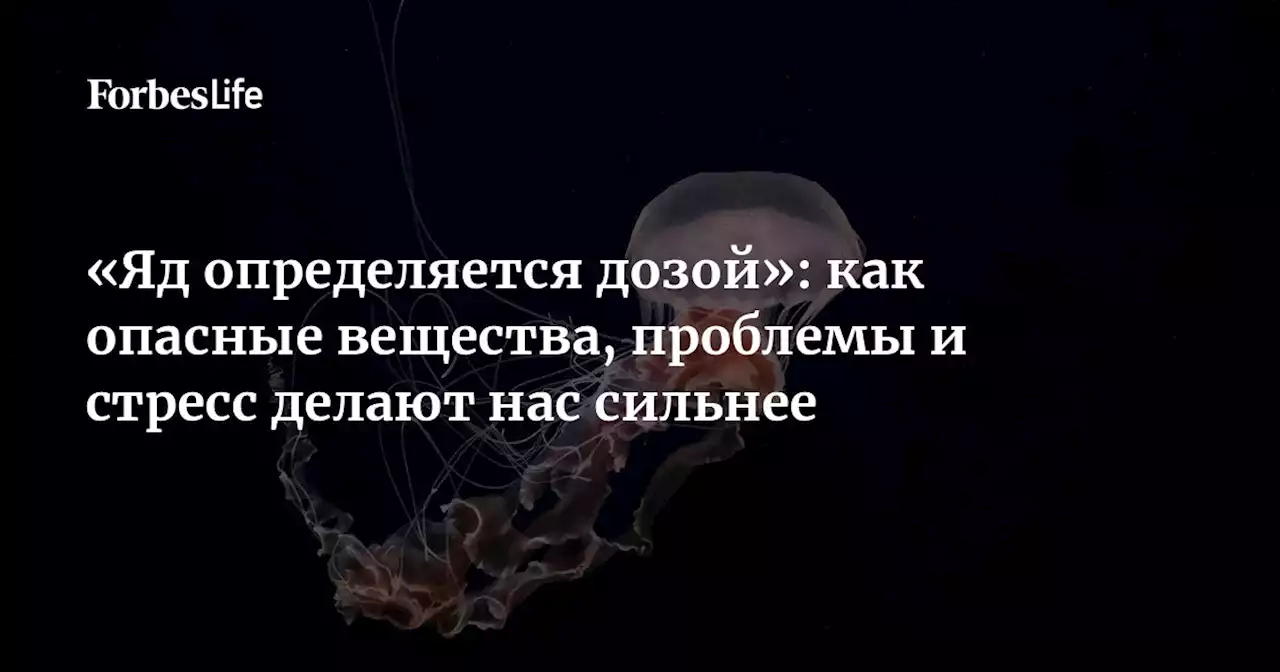 «Яд определяется дозой»: как опасные вещества, проблемы и стресс делают нас сильнее