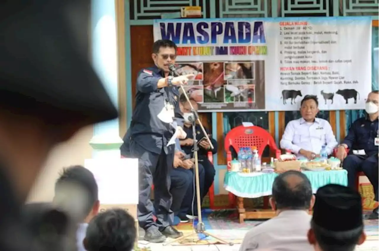 Di Lampung, Mentan SYL Berkoordinasi Pengendalian dan Pencegahan PMK