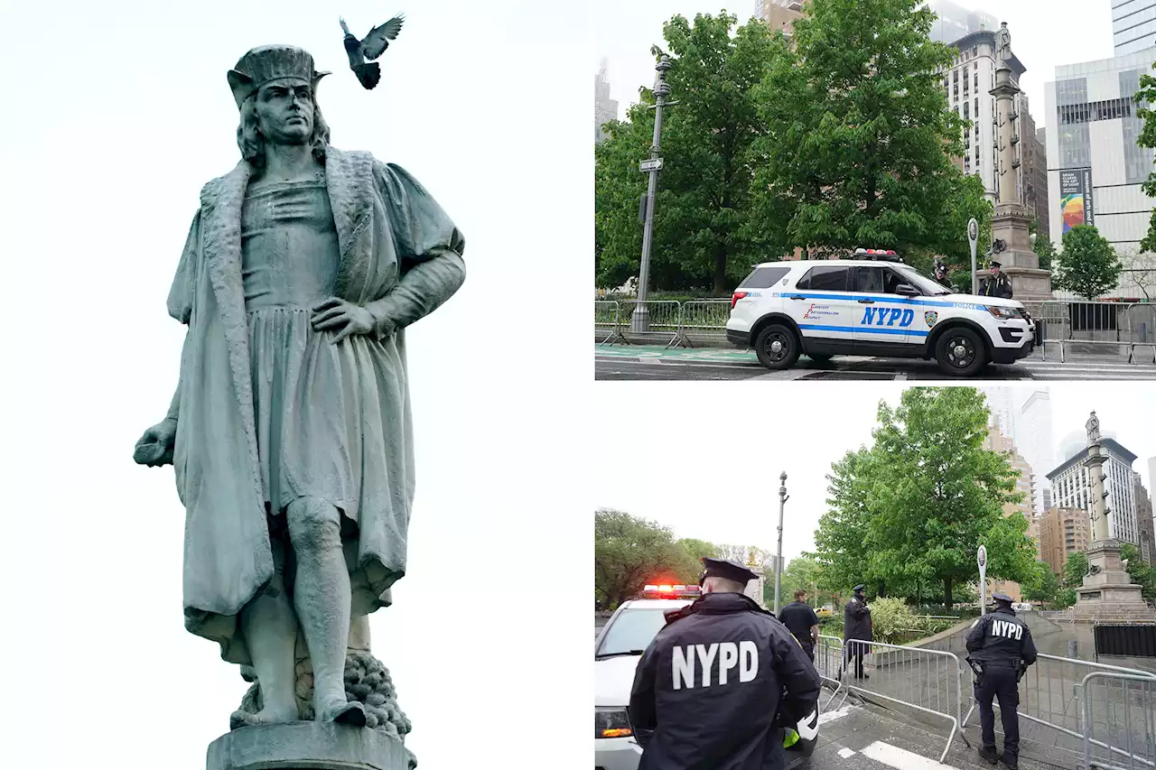 NYPD pulls 24/7 security on famed Columbus statues