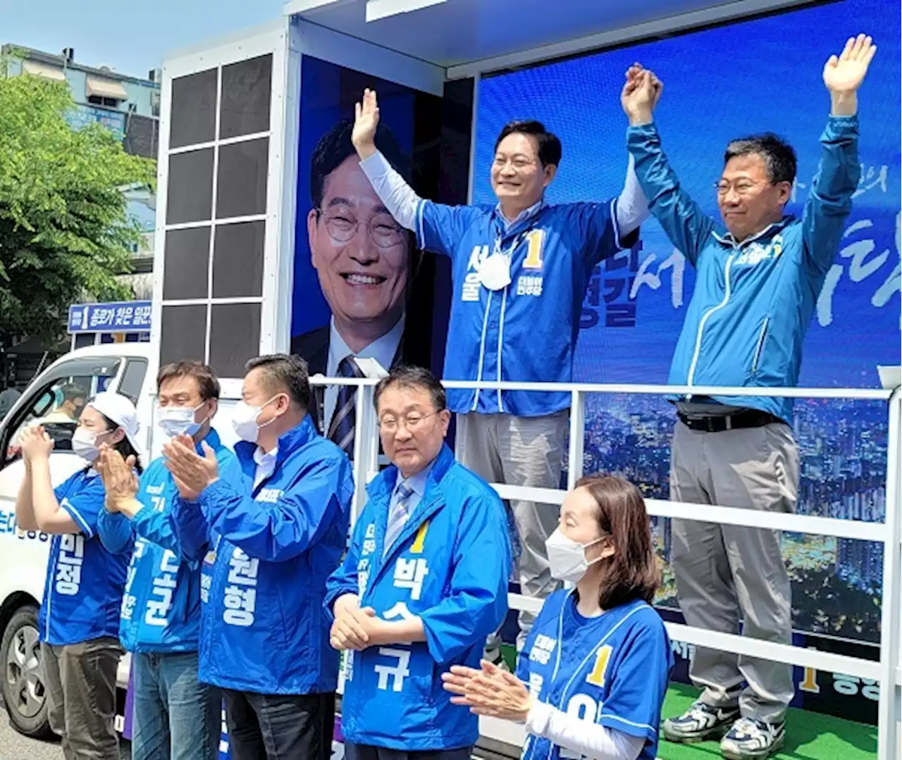 송영길 후보 '강변북로-올림픽대로, 시속 80km로 지하화'