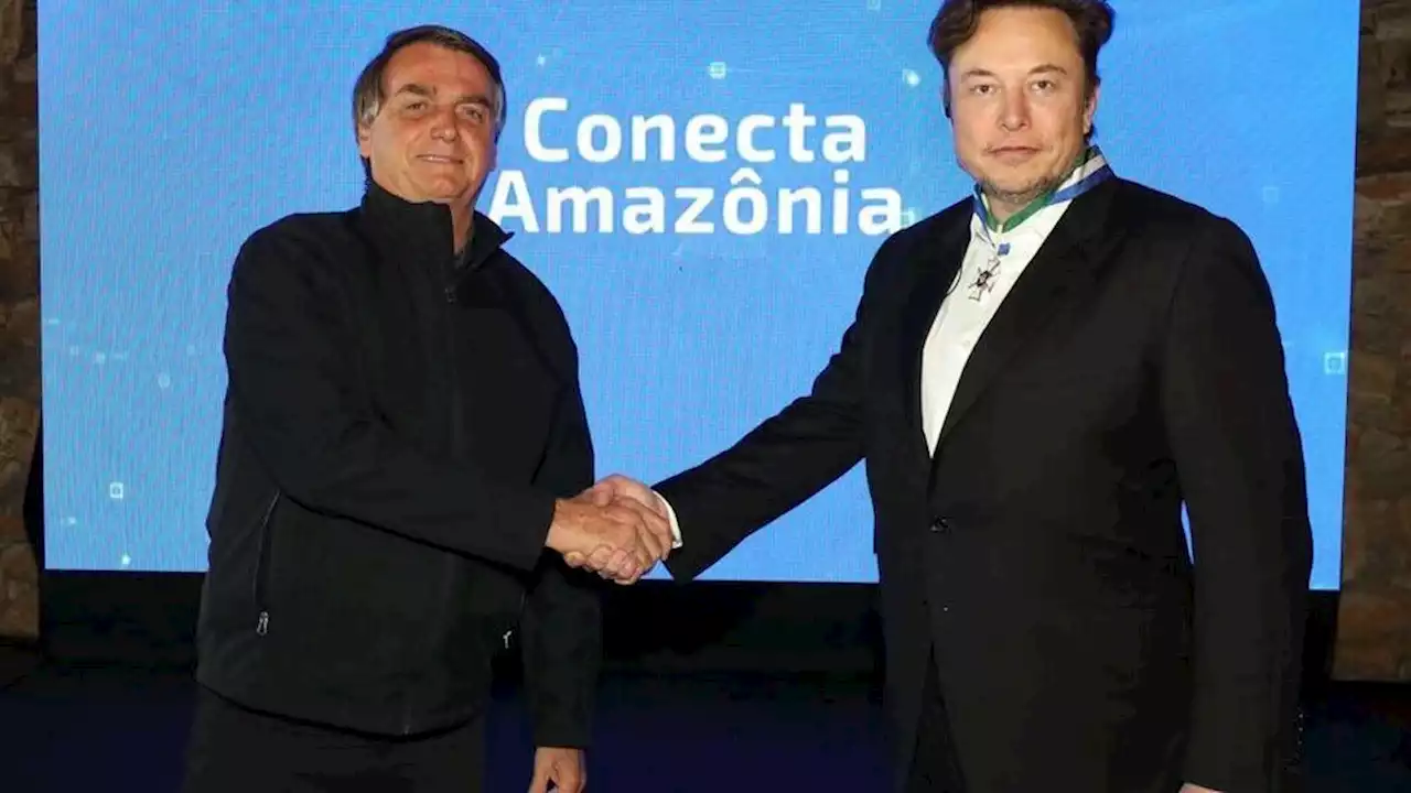 Jair Bolsonaro y Elon Musk se reunieron en Brasil por un proyecto para reforzar la conectividad en la selva amazónica