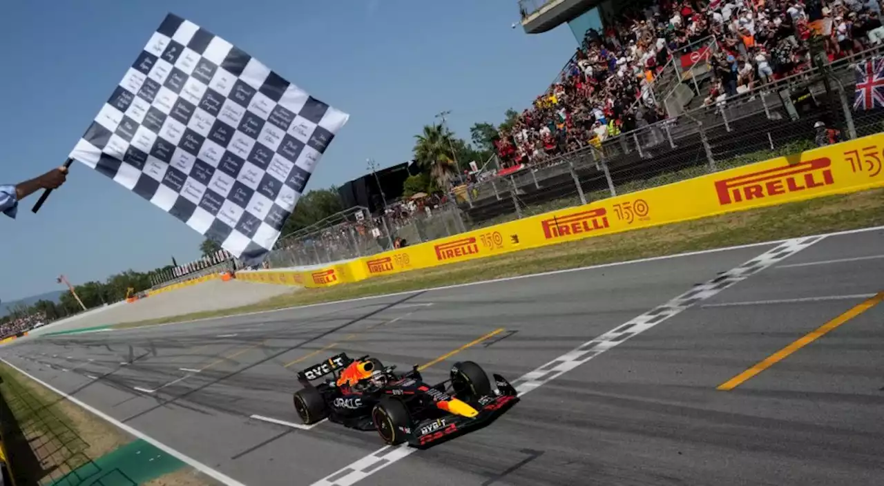 Verstappen leads Red Bull to 1-2 finish in Spanish GP after Leclerc drops out