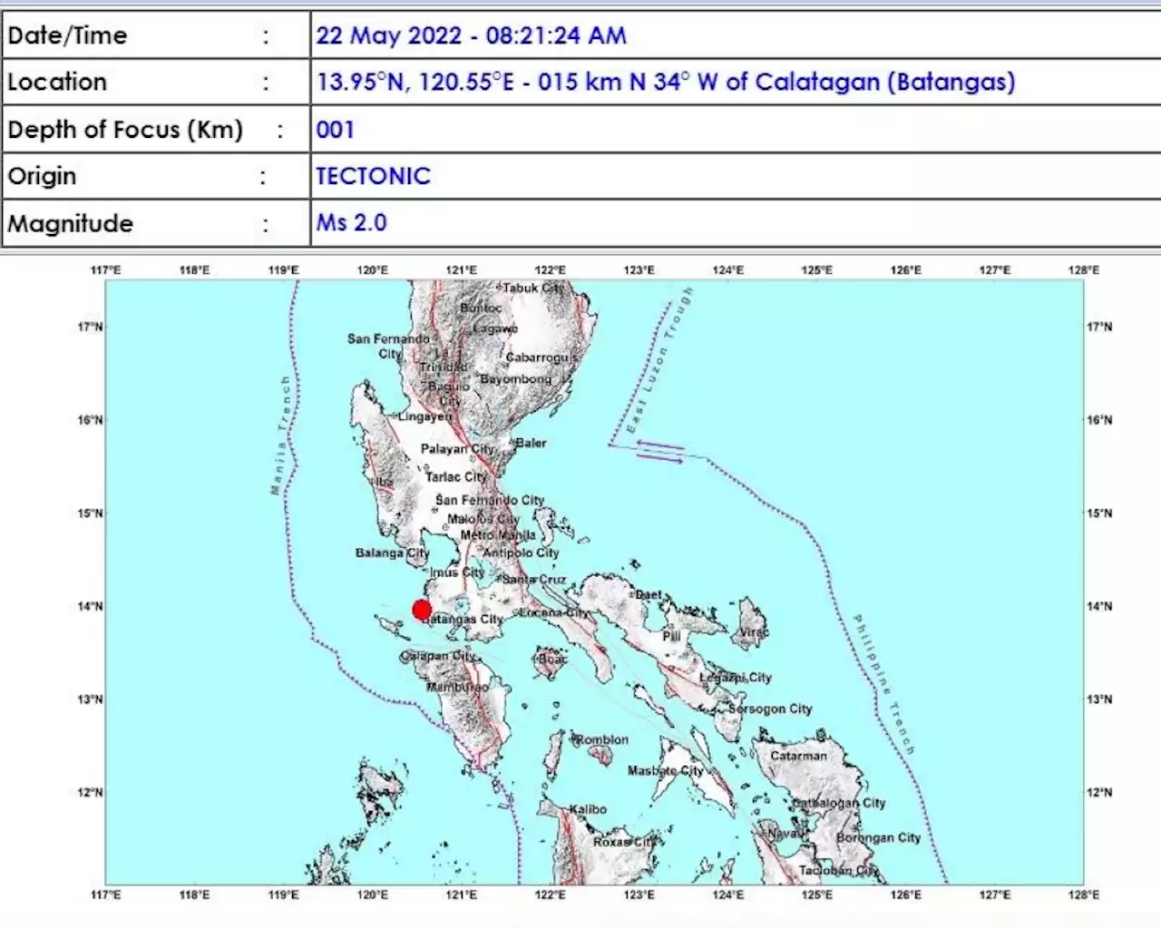 Magnitude 6.1 quake rocks Batangas