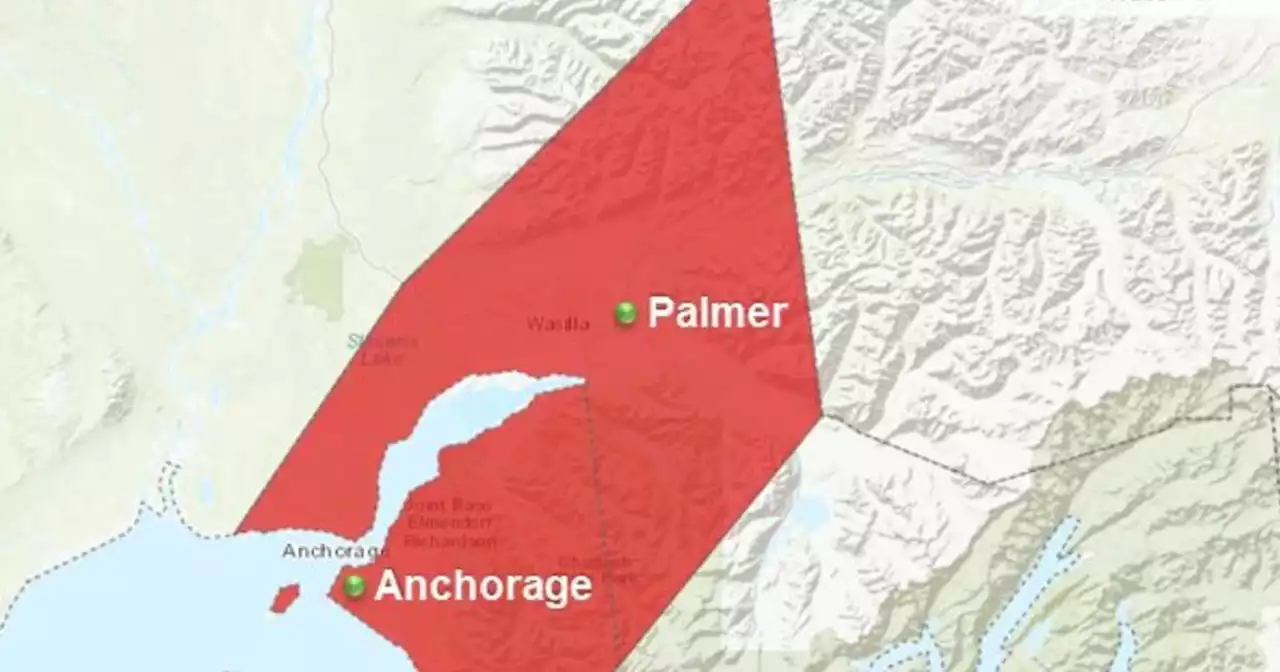 Red flag warning issued for Anchorage and parts of Mat-Su Sunday afternoon, evening