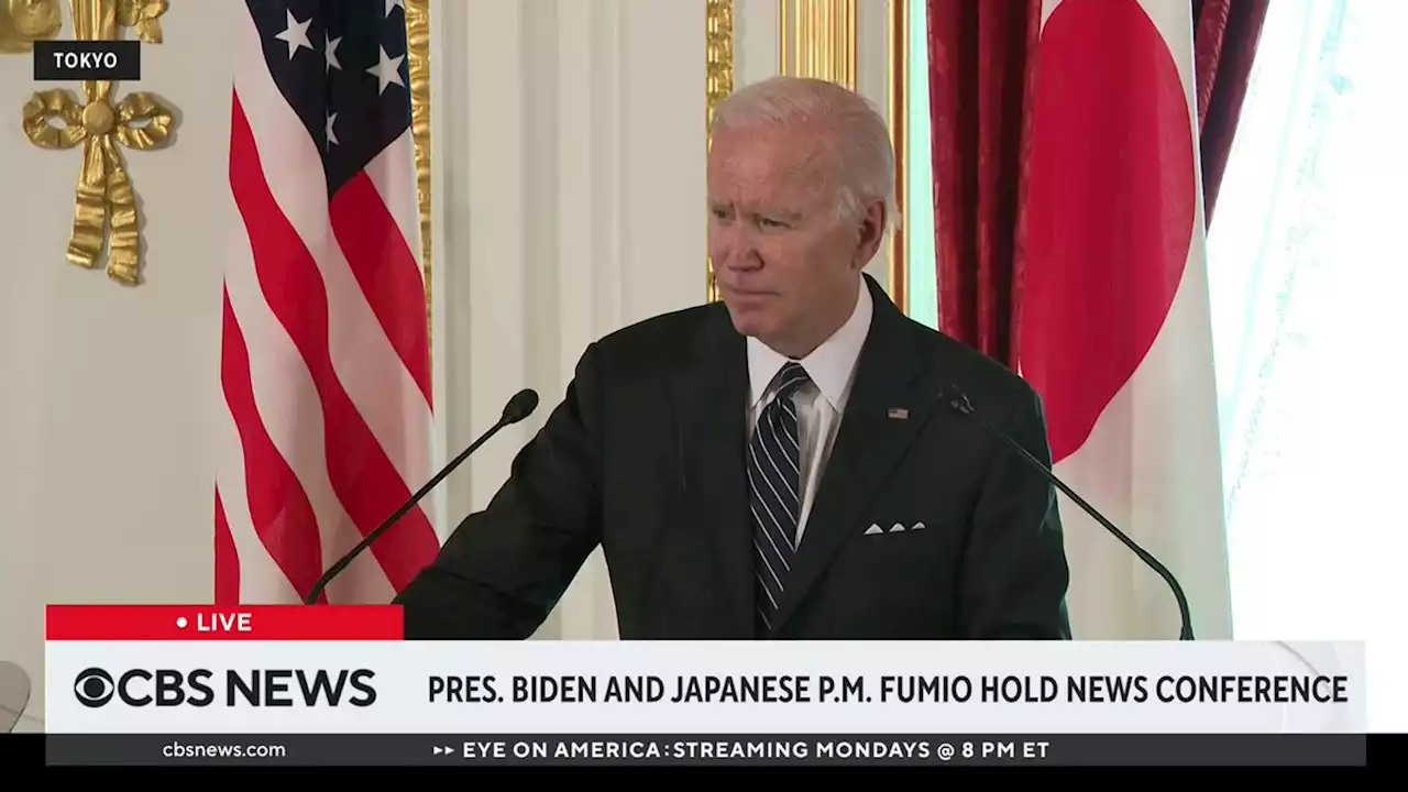 Biden says U.S. would intervene militarily if China invades Taiwan