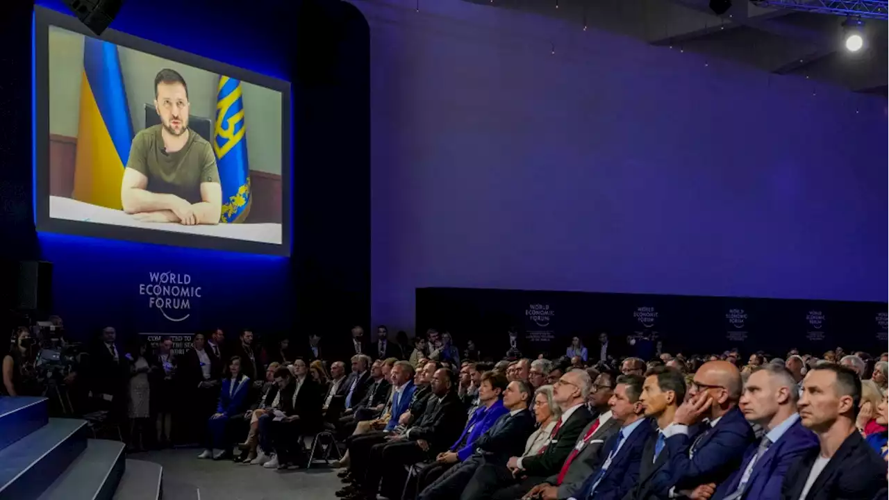 Zelenskyy urges 'maximum' sanctions on Russia in Davos talk