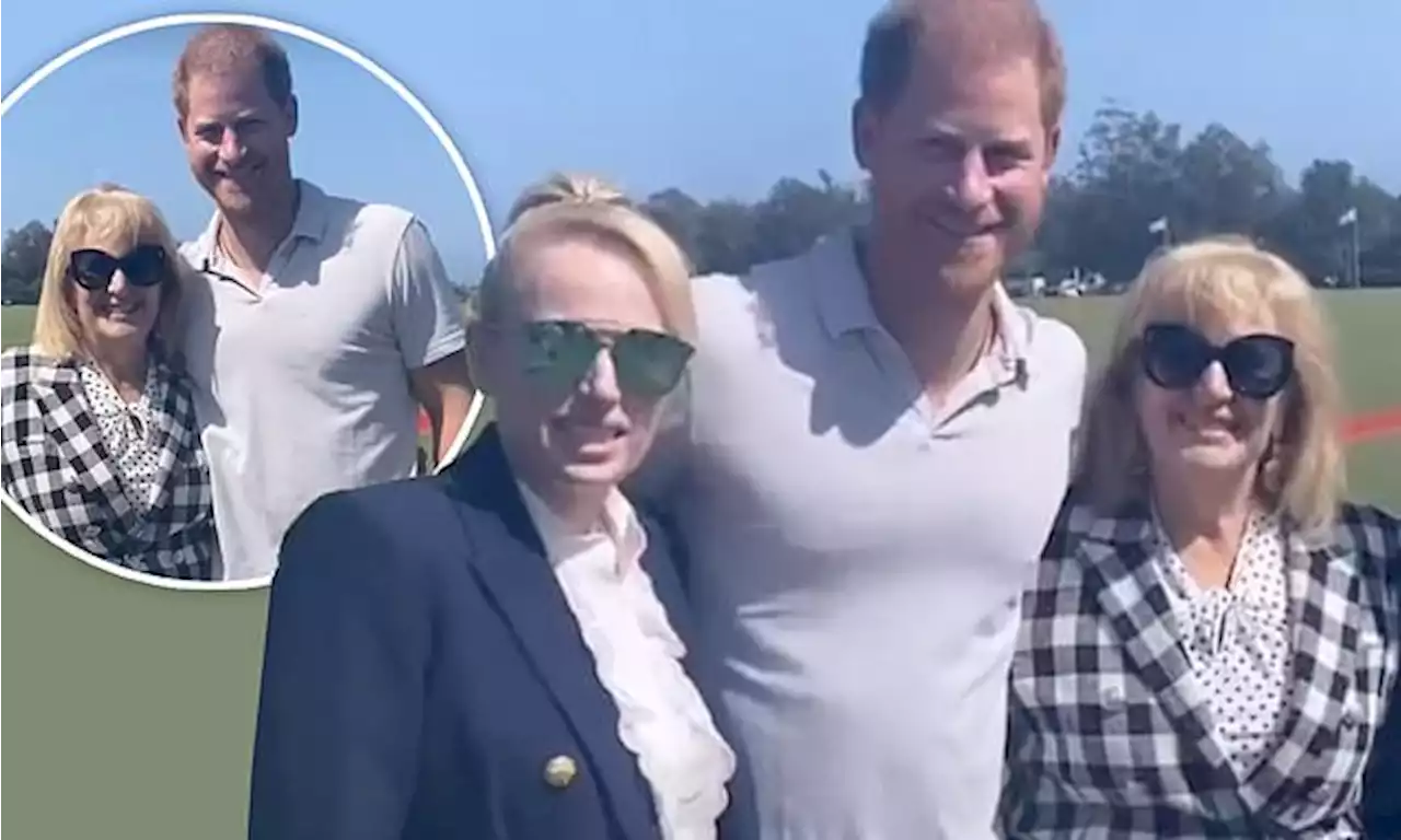 Rebel Wilson is all smiles as she poses with Prince Harry in LA