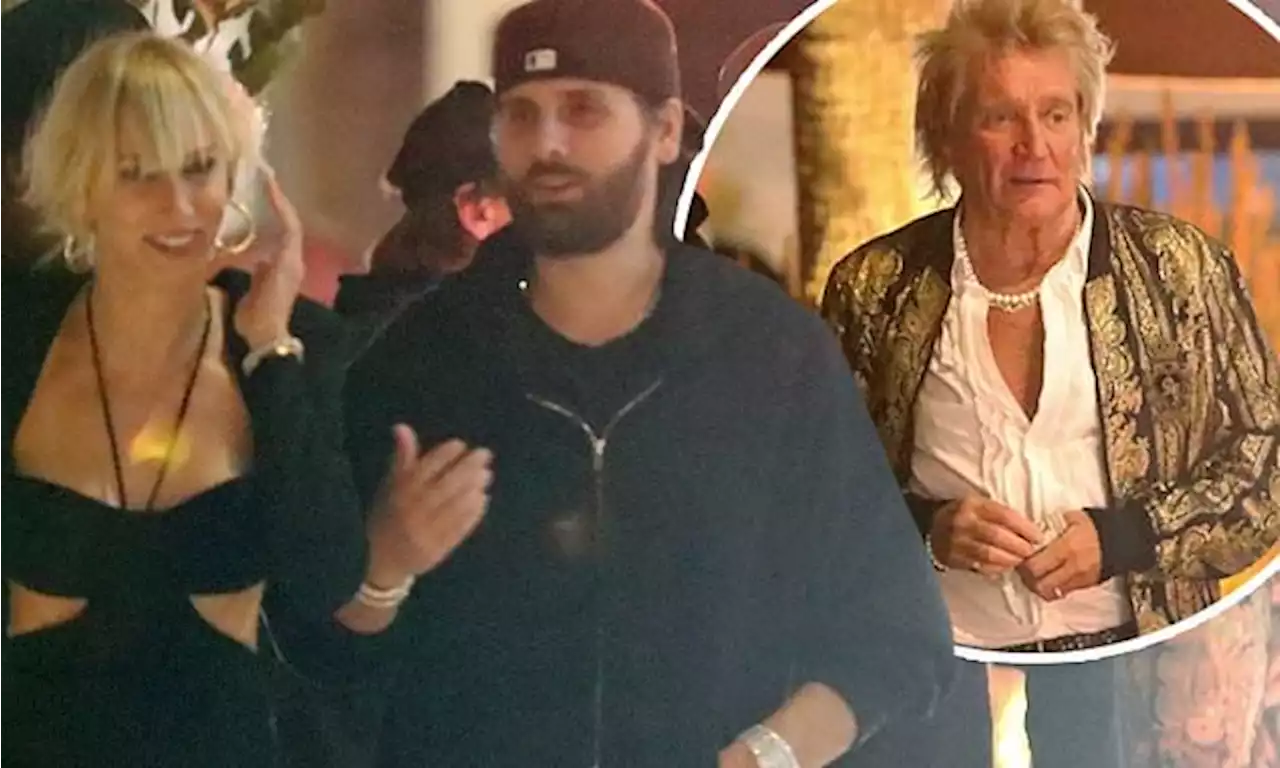 Scott Disick was 'in good spirits' at dinner with Rod Stewart in LA