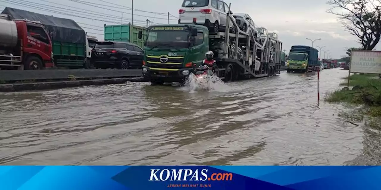 Banjir Rob, Jalur Pantura Demak Macet Berjam-jam