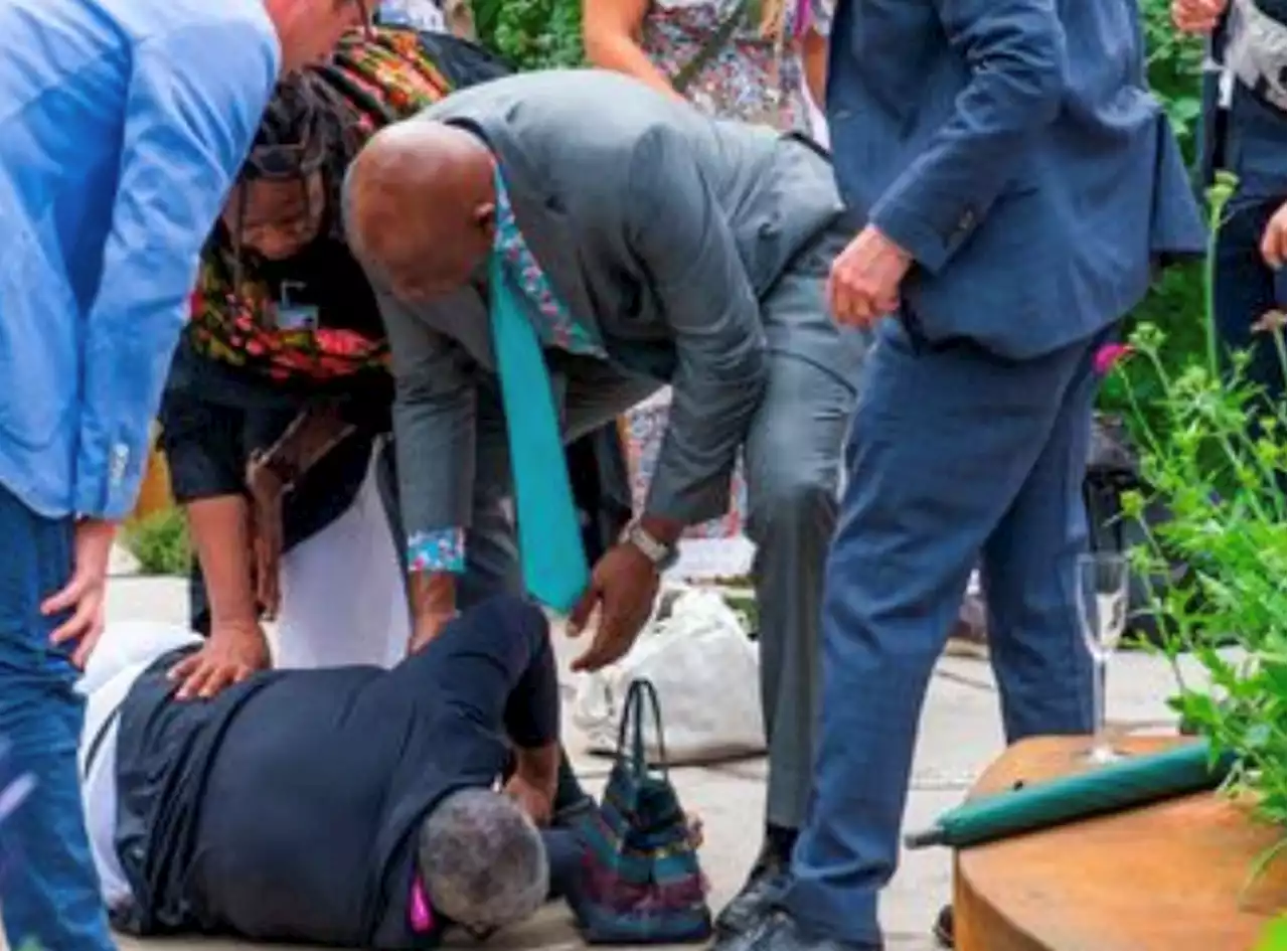 Ainsley Harriot saves woman from drowning at Chelsea Flower Show