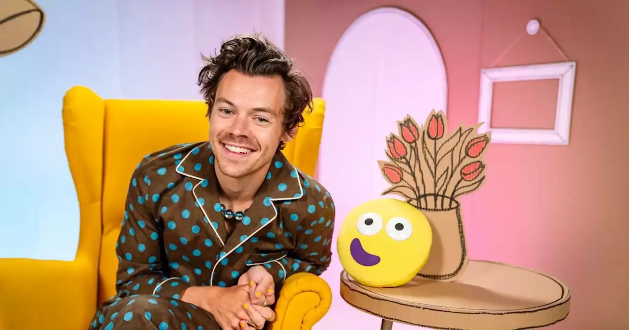 Harry Styles rocks spotty pyjamas for bedtime story gig on CBeebies