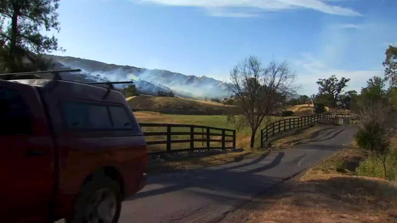 Quail Fire Burns 135 Acres Near Vacaville, 85% Contained