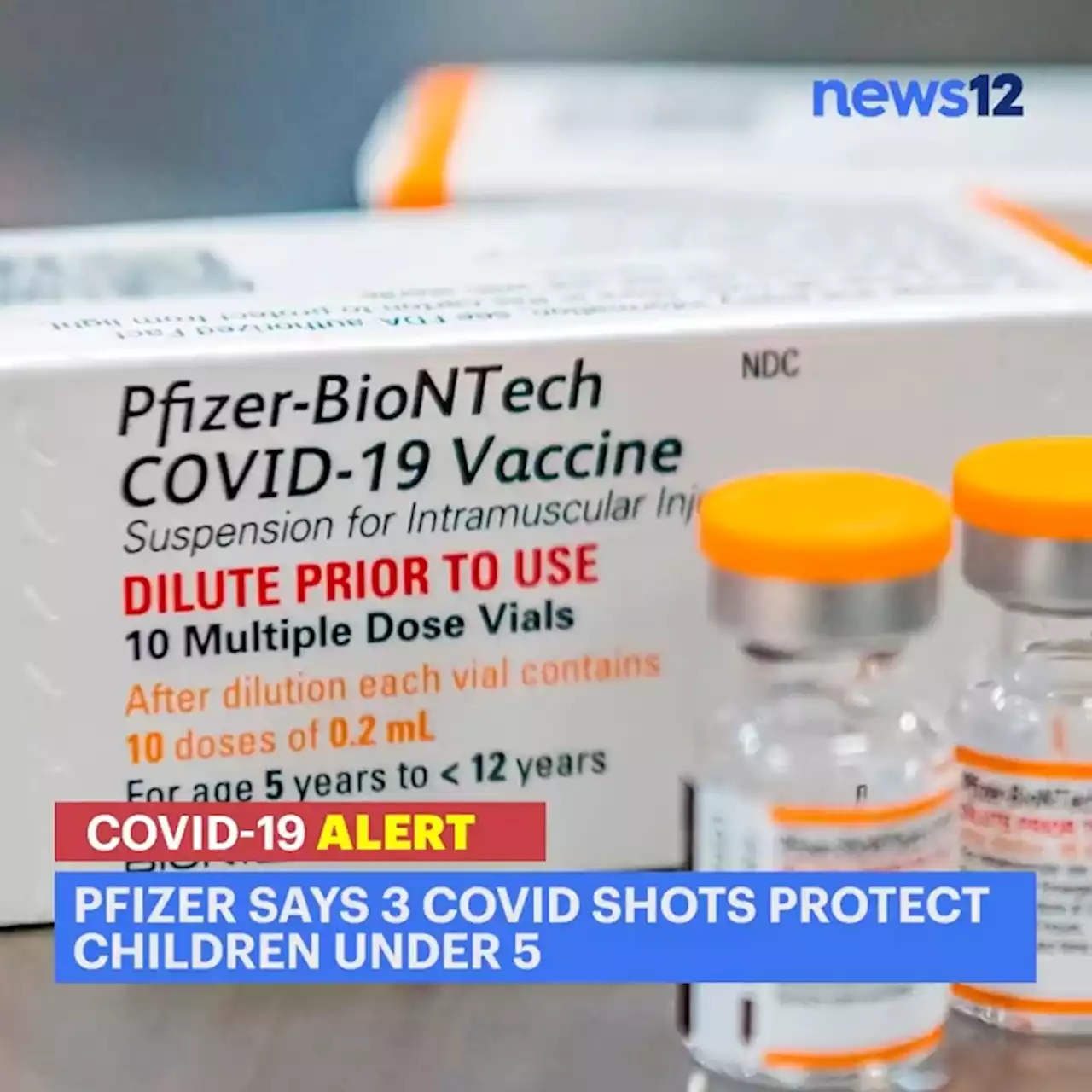 Pfizer says 3 COVID shots protect children under 5