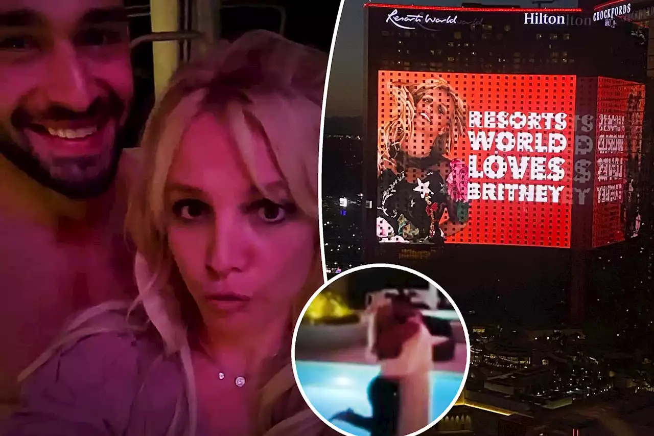 Britney Spears spends weekend on Las Vegas Strip with fiancé Sam Asghari